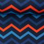 Preview: Canvas Heiner mit dem orange blauem Zickzack-Muster (Chevron)